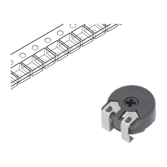 PIHER Potentiometer: mounting; 100kΩ; single turn