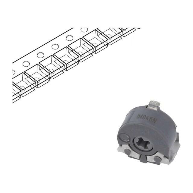 PIHER Potentiometer: mounting; 1MΩ; single turn