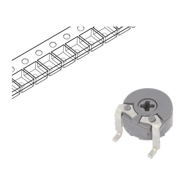 PIHER Potentiometer: mounting; 1MΩ; single turn