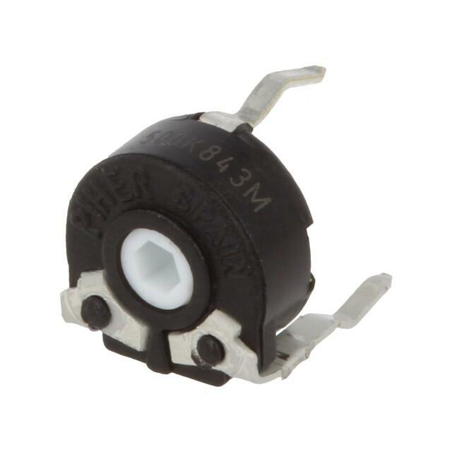 PIHER Potentiometer: mounting; 500kΩ; single turn
