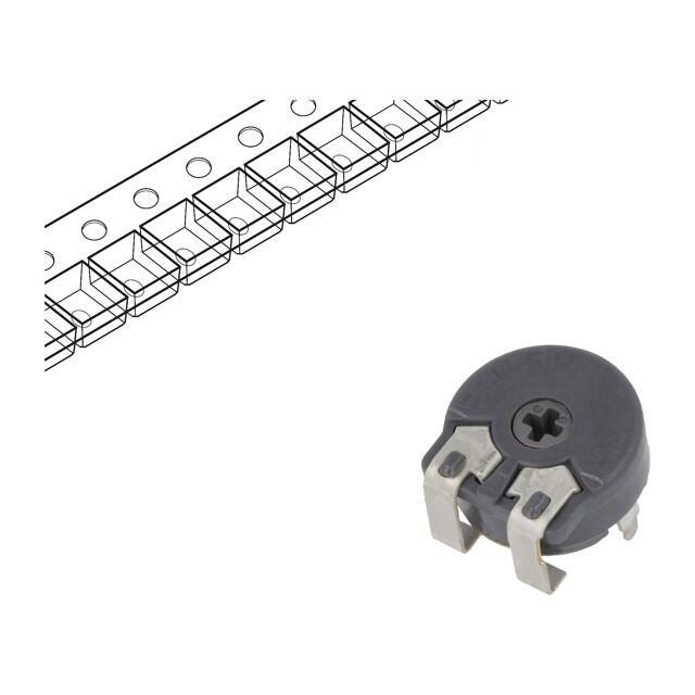 PIHER Potentiometer: mounting; 50kΩ; single turn