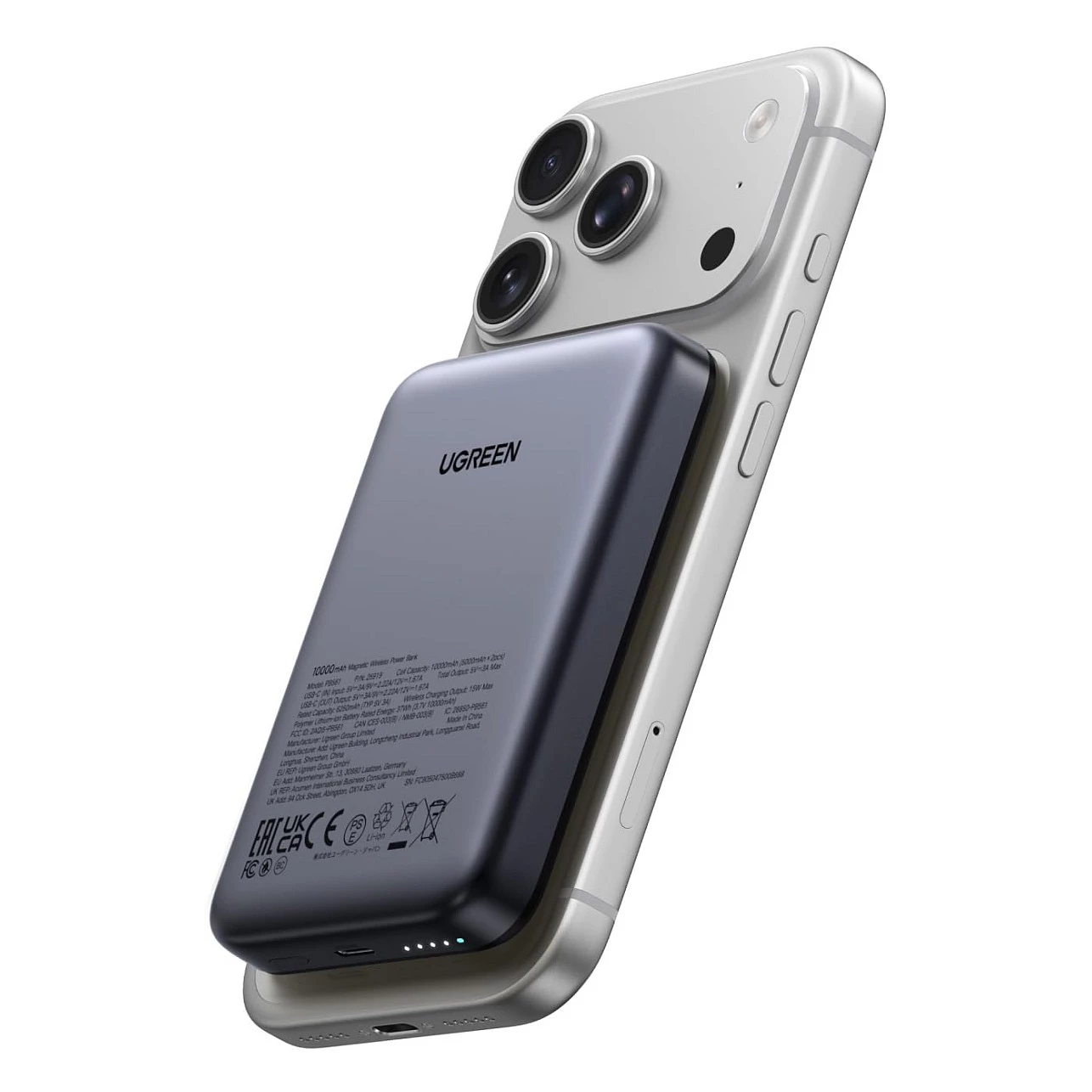Power Bank UGREEN 25919 10000mAh Magnētiskais
