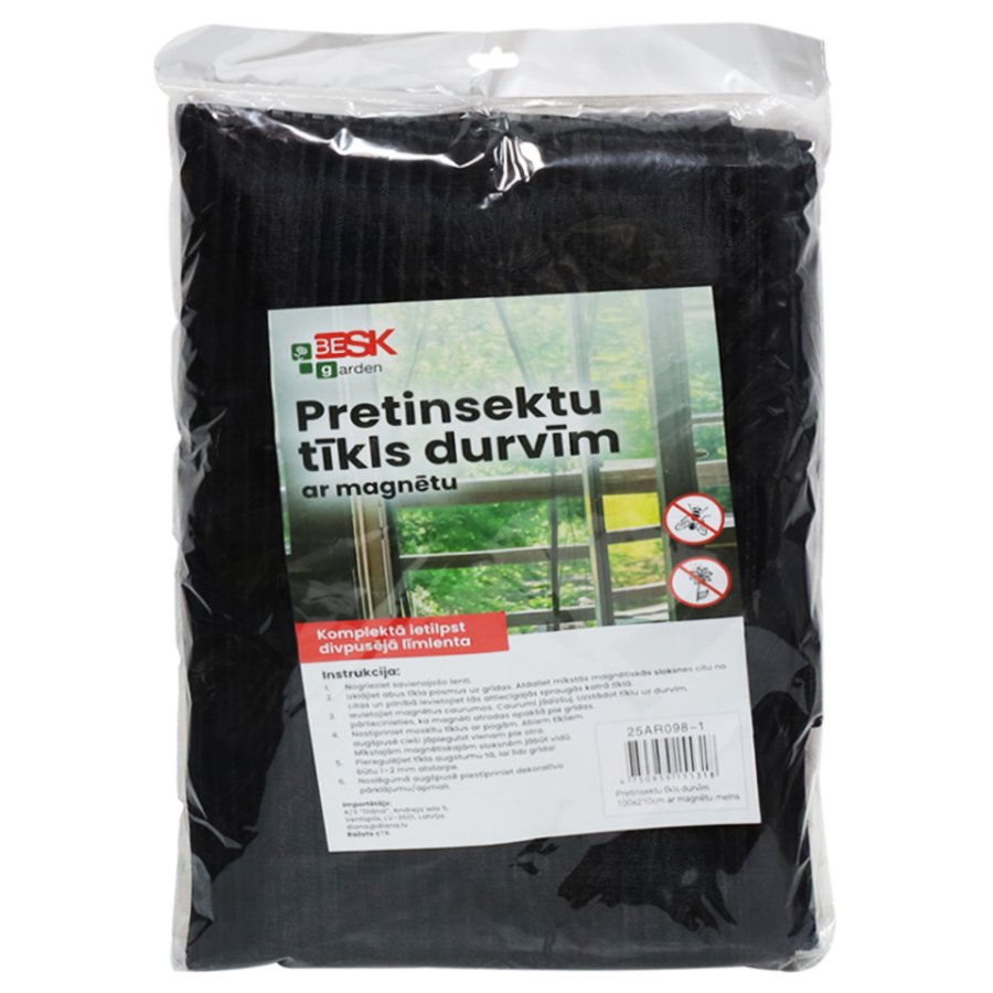 Besk Pretinsektu tīkls durvīm ar magnētu