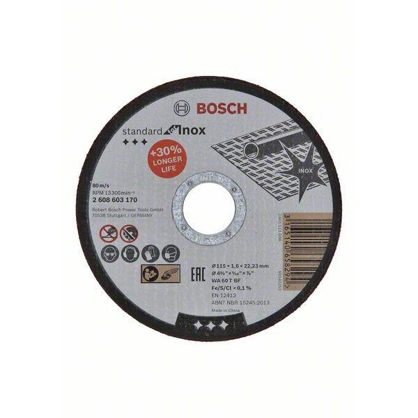 BOSCH PRO Grieš. disks INOX 115x22