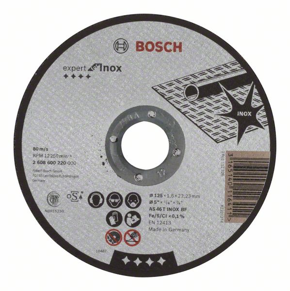 BOSCH PRO Grieš. Ripa, INOX 125x22x1
