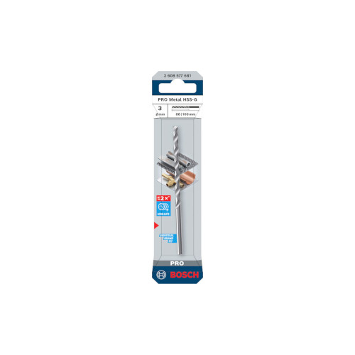 BOSCH PRO HSS-G urbis metālam 3x66x100