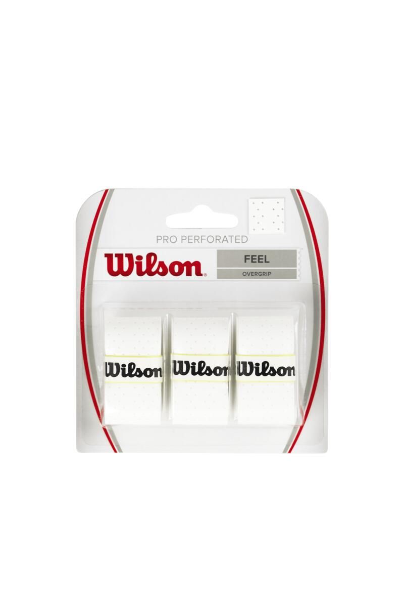 WILSON PRO OVERGRIP PERFORATED Balts 3gb