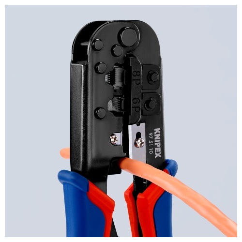 Presēšanas knaibles RJ11/12, RJ45, Knipex |