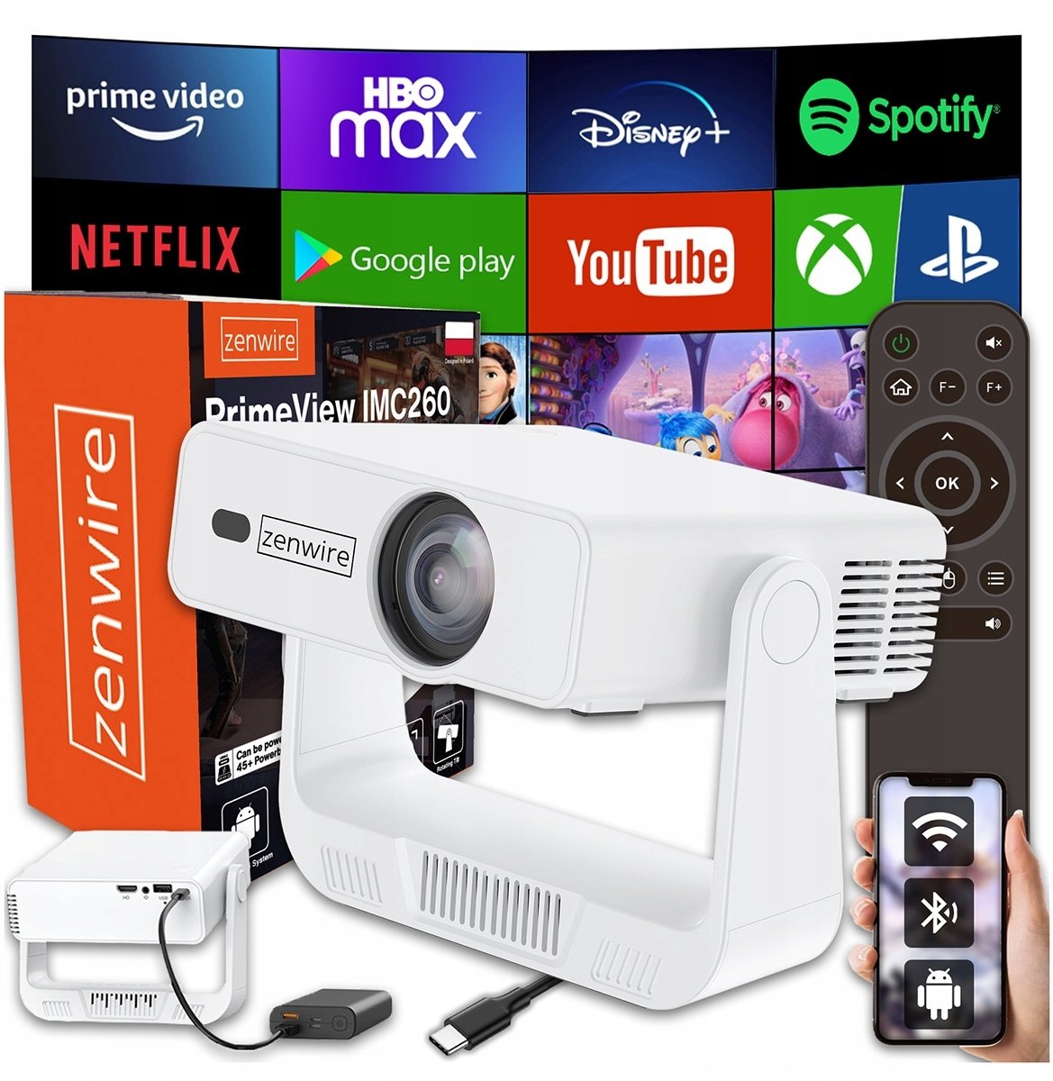 Mini projektors zenwire IMC260 — pārnēsājams