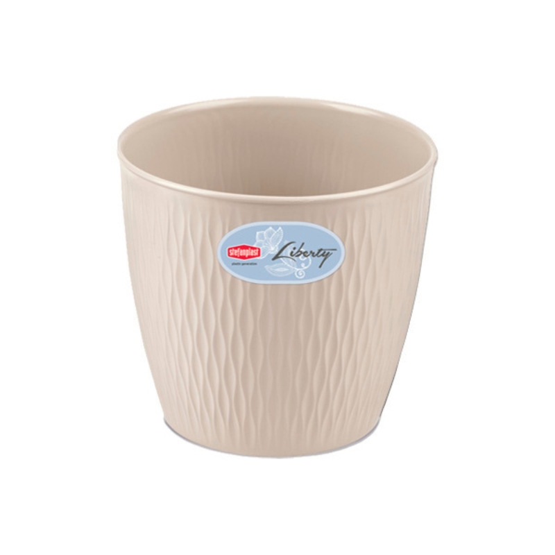 Stefanplast Puķu pods Liberty Ø16x15cm balts