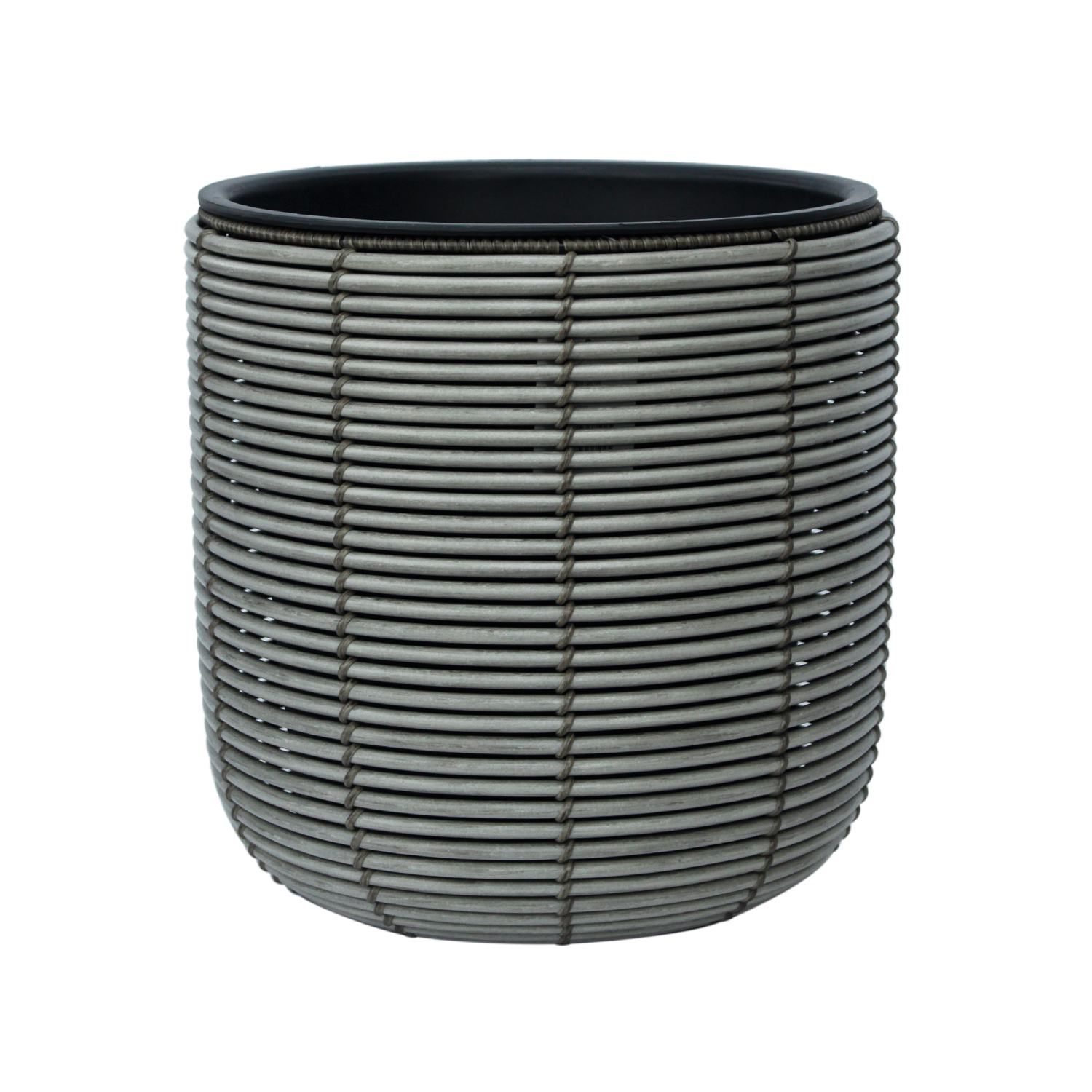 Puķu pods WICKER D35xH36cm, pelēks |