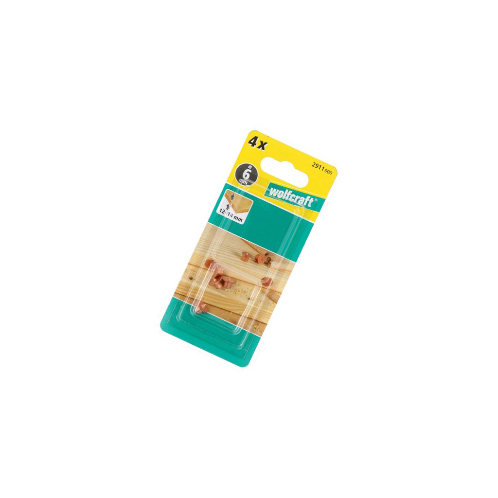 WOLFCRAFT Punch; for dowel connections; 6mm