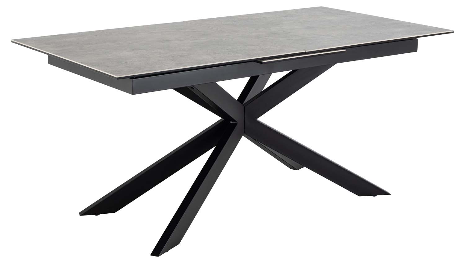 Pusdienu galds IRVINE 168/210x90xX76cm, pelēks |