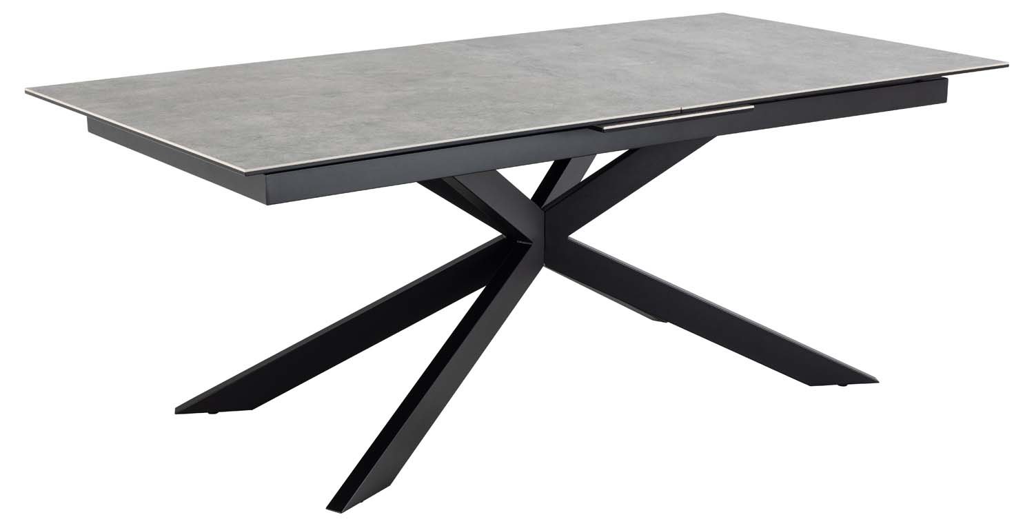 Pusdienu galds IRVINE 200/240x100xX76cm, pelēks |