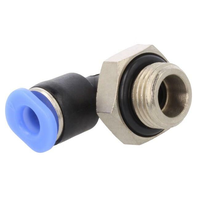 PNEUMAT Push-in fitting; angled; -0.95÷10bar