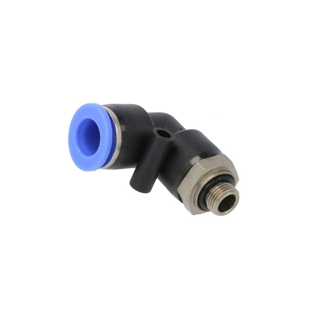 PNEUMAT Push-in fitting; angled; -0.95÷15bar