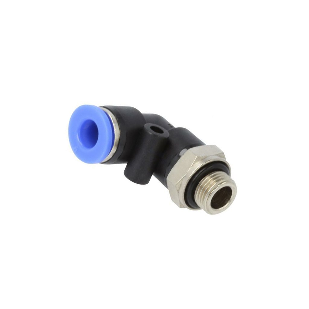 PNEUMAT Push-in fitting; angled; -0.95÷15bar