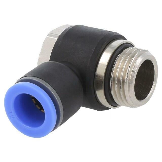 PNEUMAT Push-in fitting; angled; -0.95÷15bar