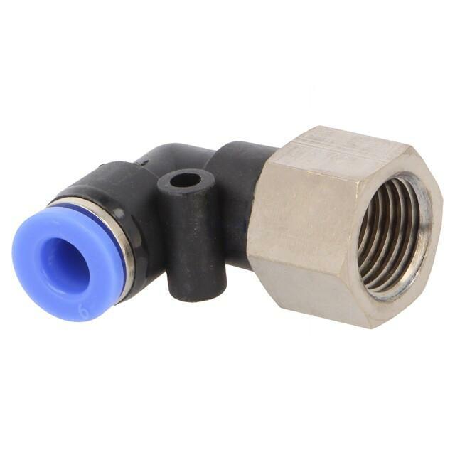 PNEUMAT Push-in fitting; angled 90°; -0