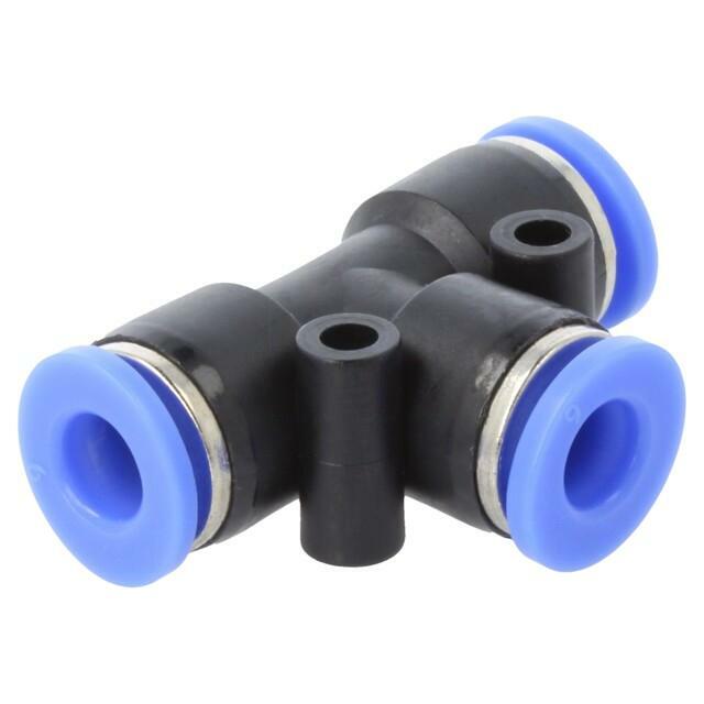 PNEUMAT Push-in fitting; T-tap splitter; -0