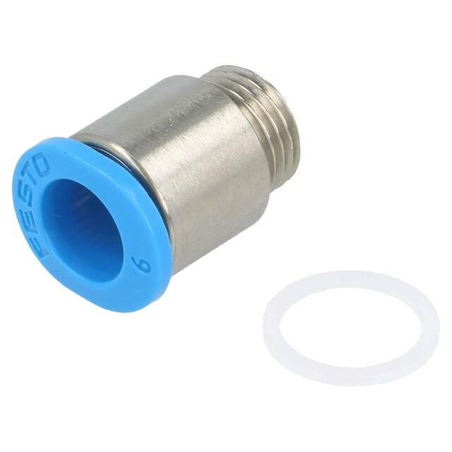 FESTO Push-in fitting; threaded,straight; -0