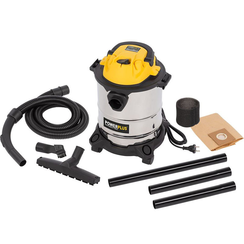 POWERPLUS Putekļu sūcējs sausai/mitrai tīrīš. 1000W