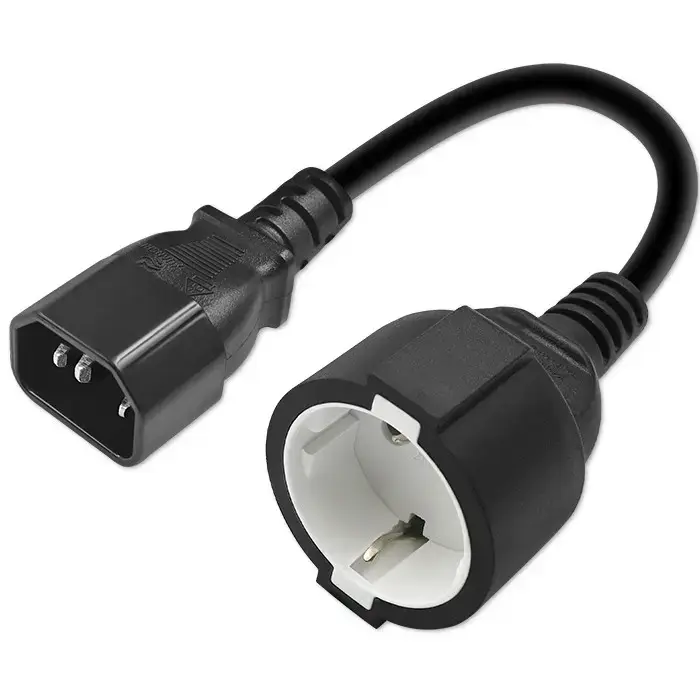 Qoltec Adapter IEC 320 C14/ SCHUKO
