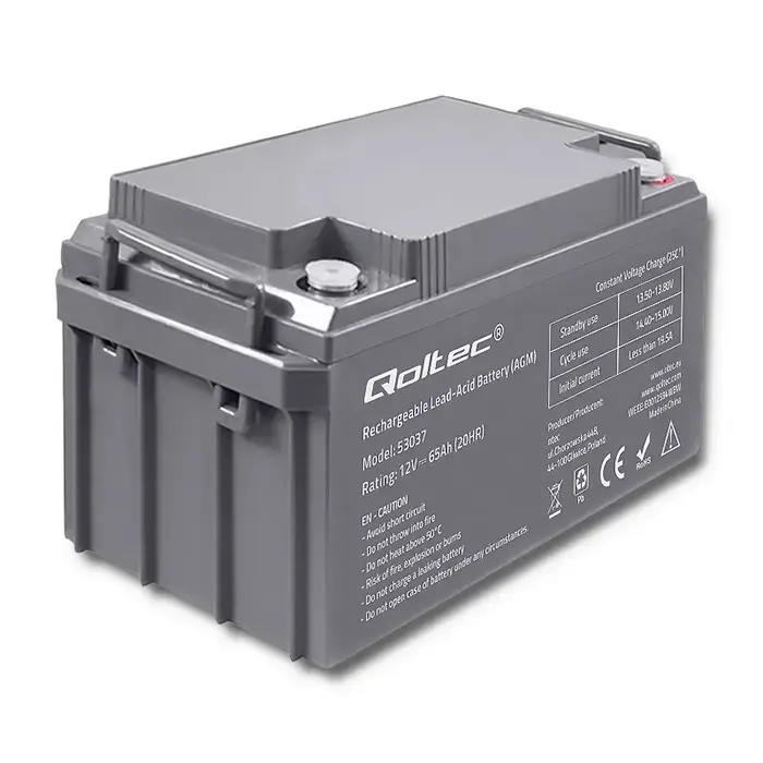 Qoltec AGM battery | 12V |