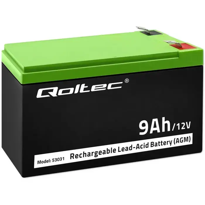 QOLTEC 53031 Gel battery 12V 9Ah
