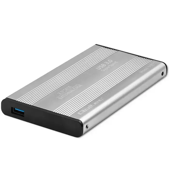 Qoltec Aluminium External Hard Drive Case