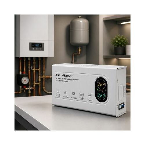Qoltec automātiskais sprieguma stabilizators AVR 3000VA