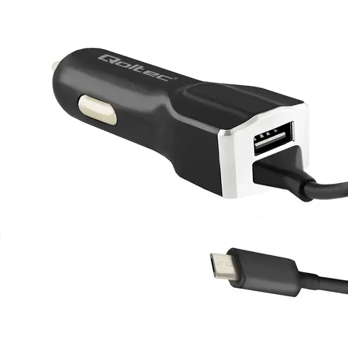 Qoltec Car charger 12-24V | 17W