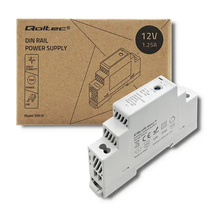 Qoltec DIN rail power supply |