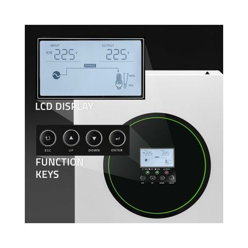 Qoltec Hybrid Solar Inverter Off-Grid 6200W