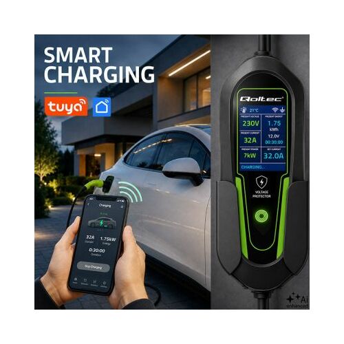 Qoltec lādētājs elektroauto elektroauto un hibrīdiem