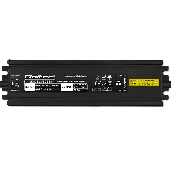 Qoltec LED Driver IP67 150W |