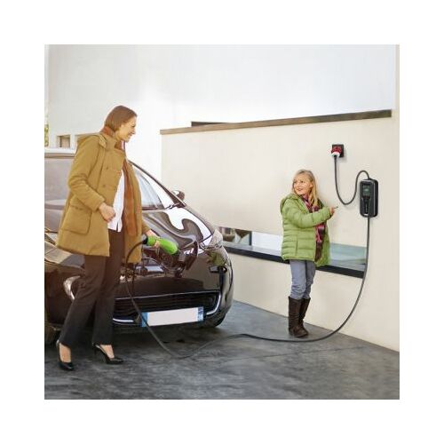 Qoltec mobilais EV lādētājs ar regulējamu