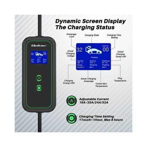 Qoltec mobilais lādētājs EV 2 in1