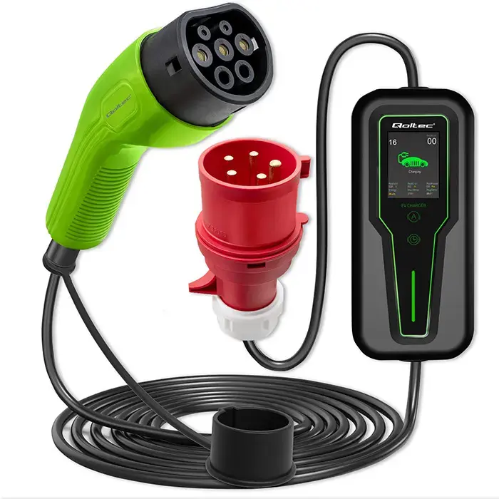 Qoltec Mobile EV charger with adjustable