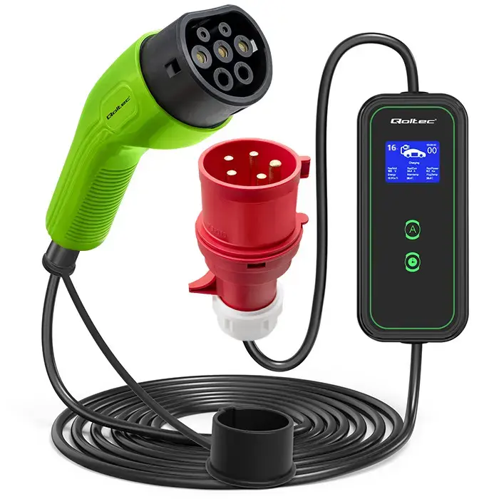 Qoltec Mobile EV charger with adjustable
