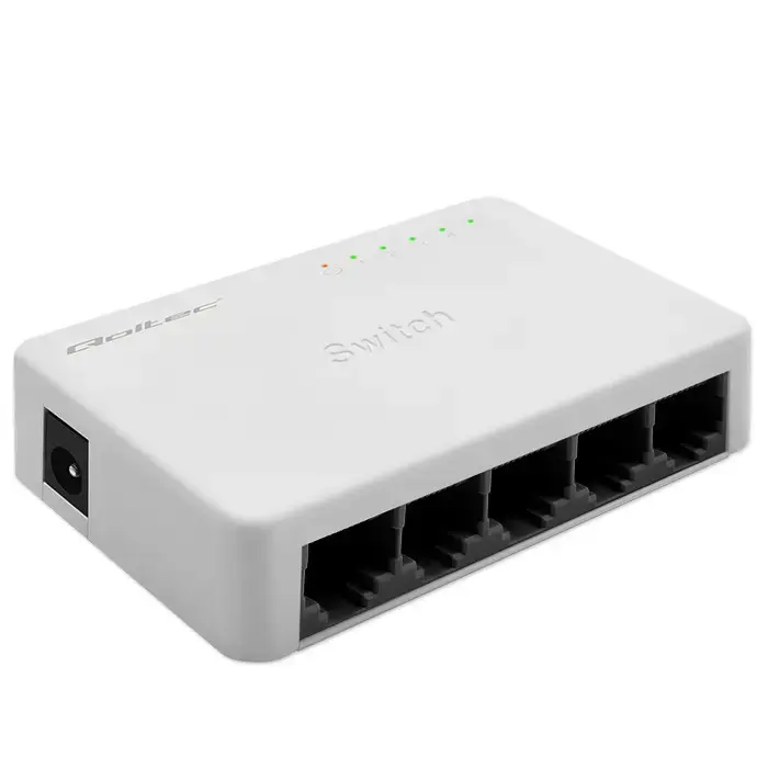 Qoltec Network SWITCH | 5 x