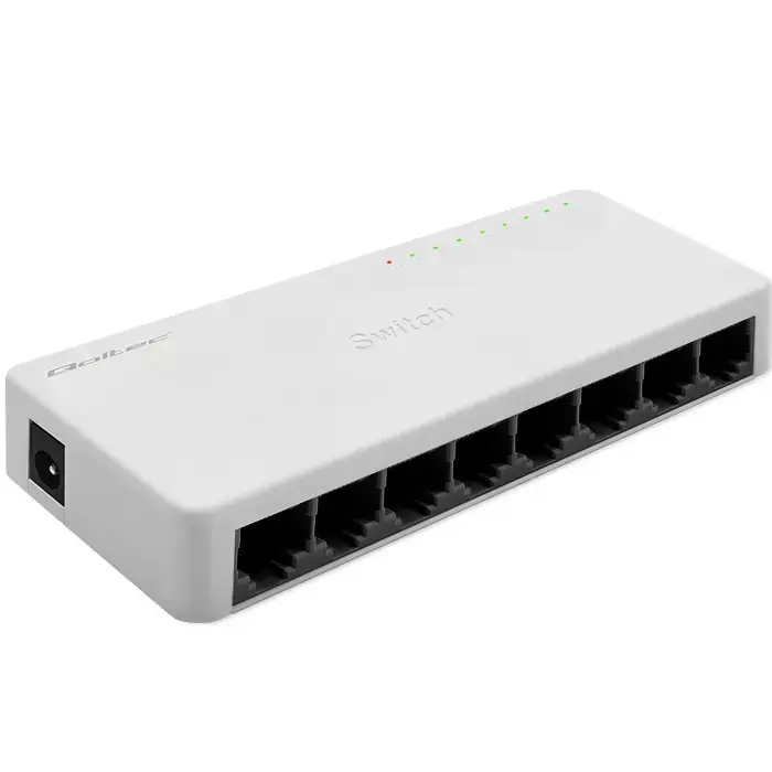 Qoltec Network SWITCH | 8 x