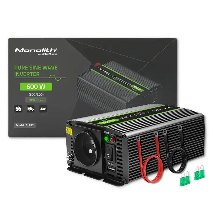 Qoltec Pure Sine Wave Inverter Monolith|
