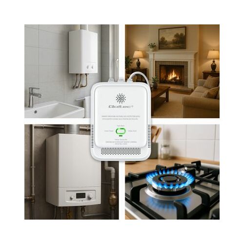 Qoltec sertificētais propāna-butāna gāzes noplūdes sensors