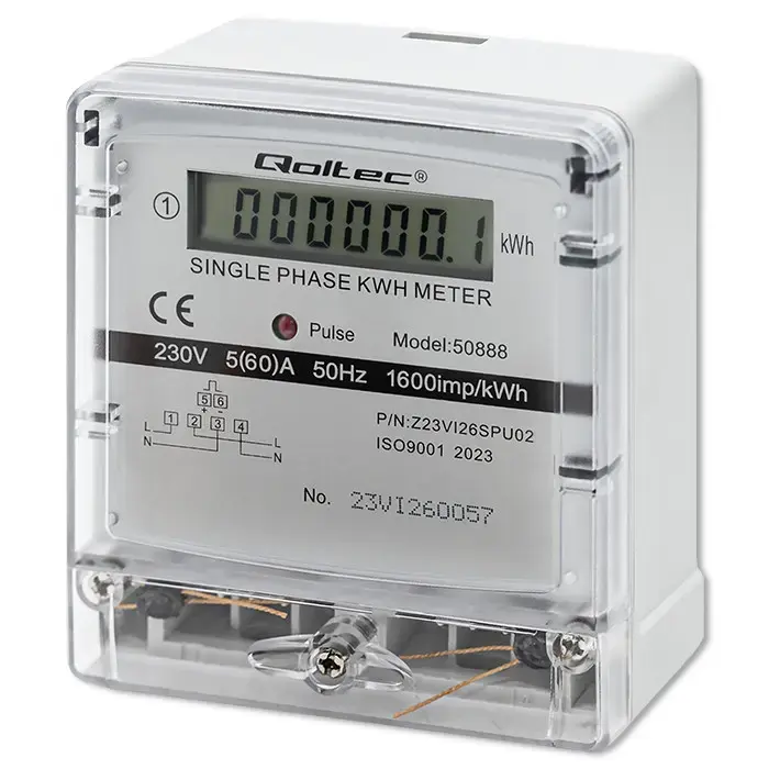 QOLTEC Single phase electronic meter 230V