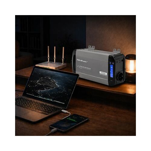 Qoltec tīra sinusa viļņu invertors |