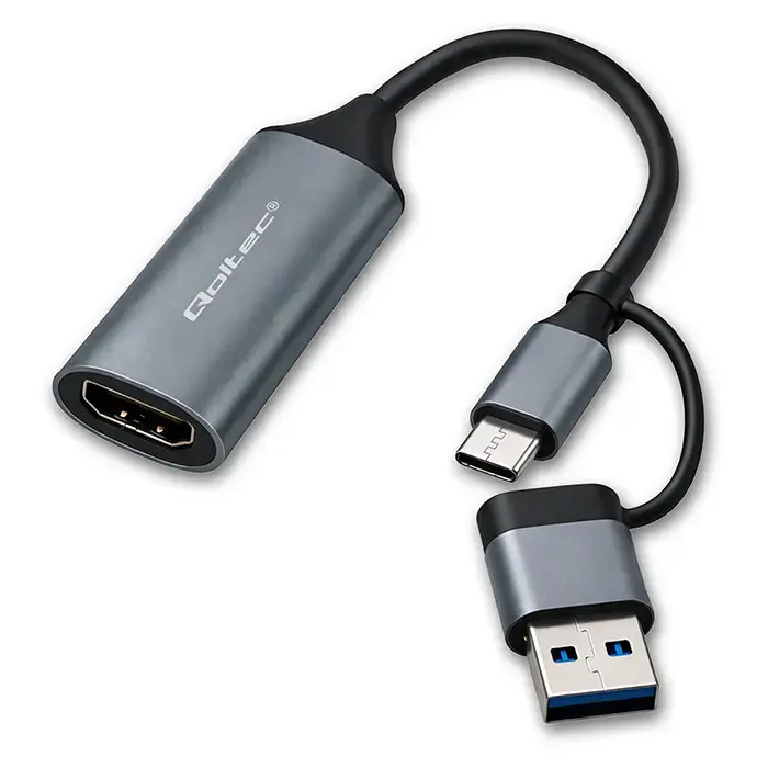 Qoltec Video Capture Card | Adapter