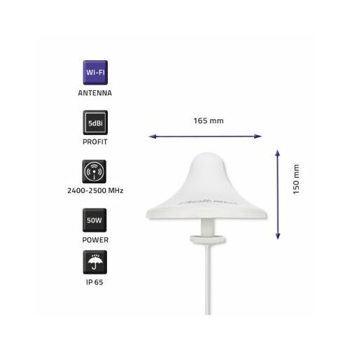 Qoltec Wi-Fi 2.4/2.5GHz omnidirekcionālā