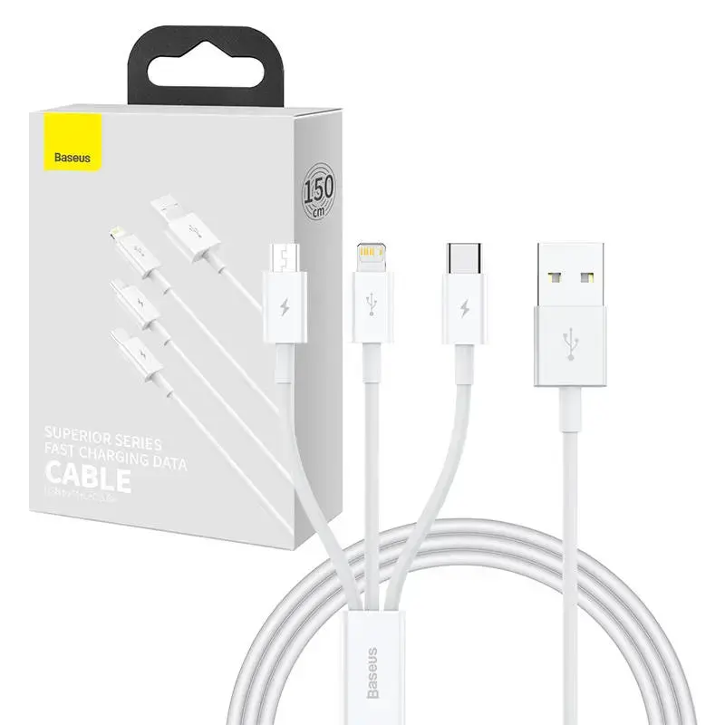 Quick Charge USB to M+L+C Baseus