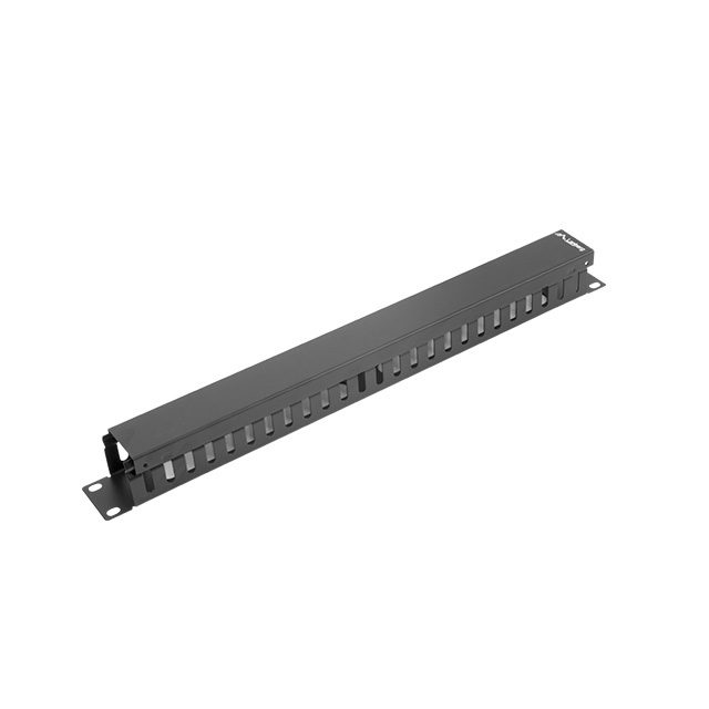 Rack 19" 1U kabeļu organizators MELNS